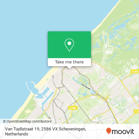 Van Tuyllstraat 19, 2586 VX Scheveningen map