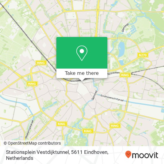Stationsplein Vestdijktunnel, 5611 Eindhoven Karte