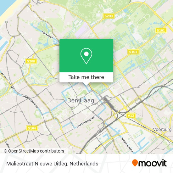 Maliestraat Nieuwe Uitleg map