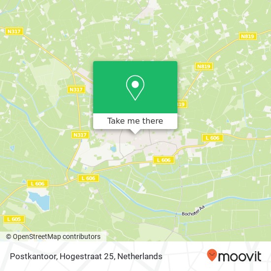 Postkantoor, Hogestraat 25 map