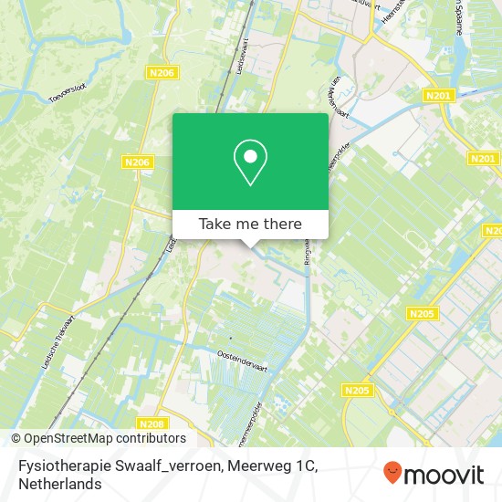 Fysiotherapie Swaalf_verroen, Meerweg 1C map