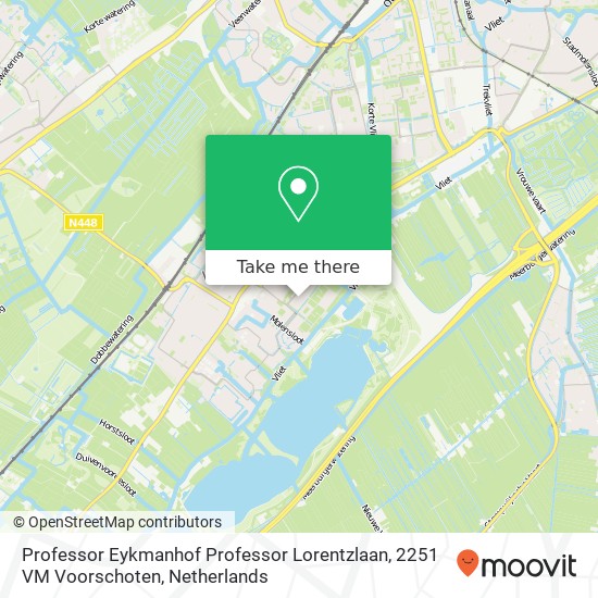 Professor Eykmanhof Professor Lorentzlaan, 2251 VM Voorschoten map