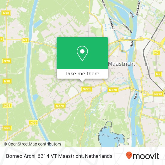 Borneo Archi, 6214 VT Maastricht Karte