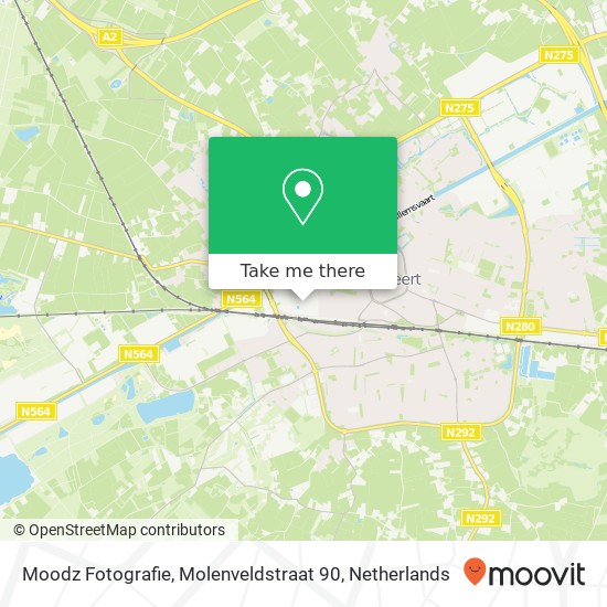 Moodz Fotografie, Molenveldstraat 90 Karte