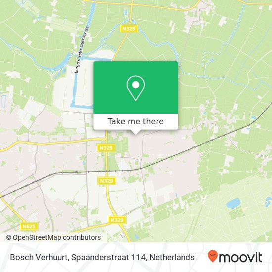 Bosch Verhuurt, Spaanderstraat 114 map