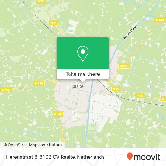 Herenstraat 8, 8102 CV Raalte map