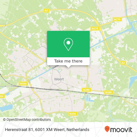 Herenstraat 81, 6001 XM Weert map