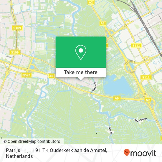 Patrijs 11, 1191 TK Ouderkerk aan de Amstel map