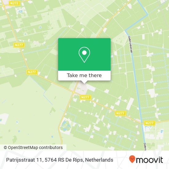 Patrijsstraat 11, 5764 RS De Rips map