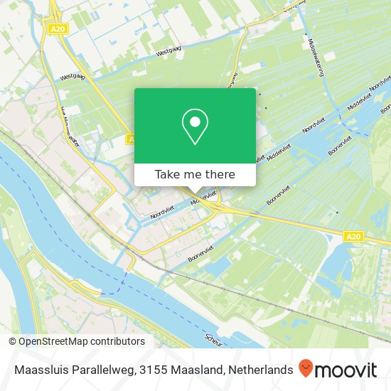 Maassluis Parallelweg, 3155 Maasland map