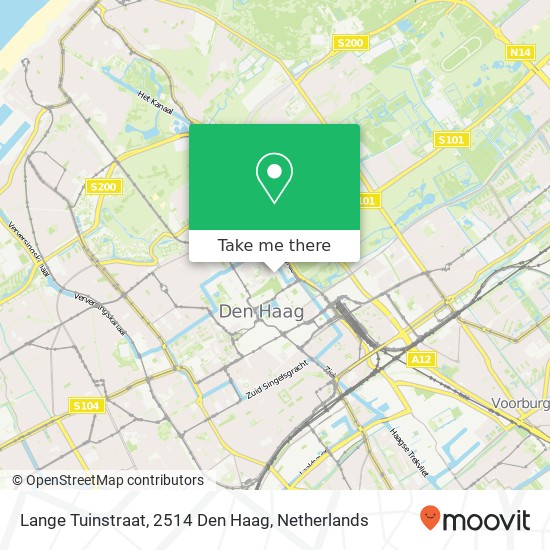 Lange Tuinstraat, 2514 Den Haag Karte