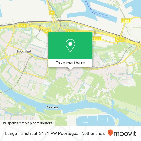 Lange Tuinstraat, 3171 AW Poortugaal map