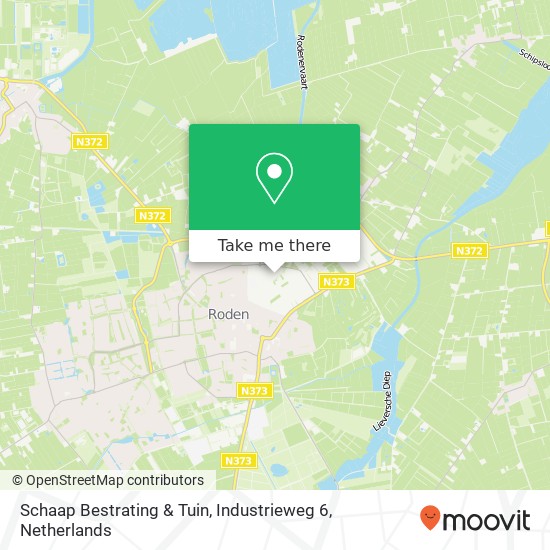 Schaap Bestrating & Tuin, Industrieweg 6 Karte