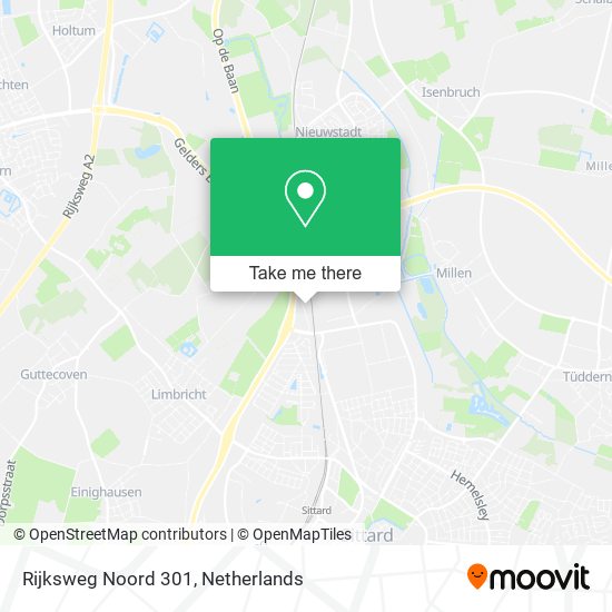 Rijksweg Noord 301 map