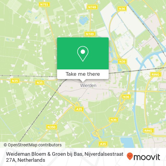 Weideman Bloem & Groen bij Bas, Nijverdalsestraat 27A Karte