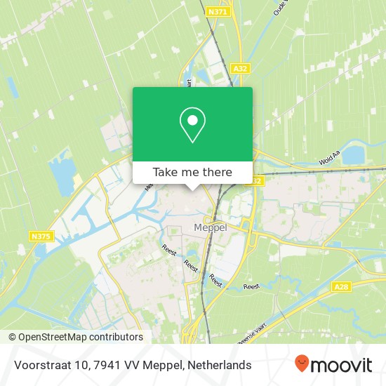 Voorstraat 10, 7941 VV Meppel Karte