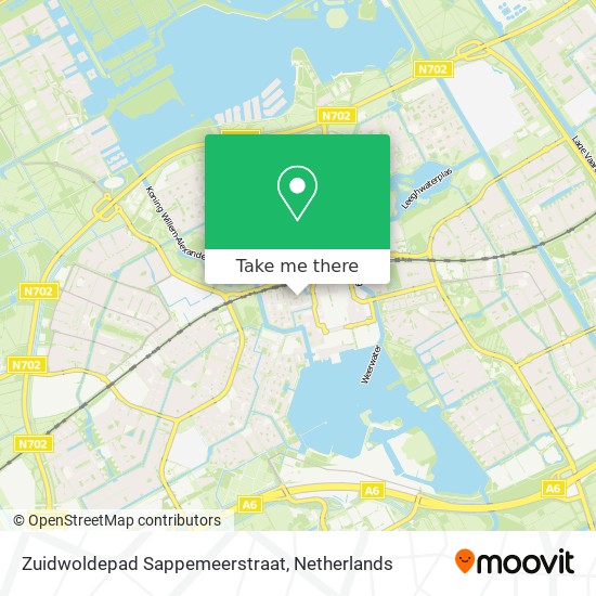 Zuidwoldepad Sappemeerstraat Karte