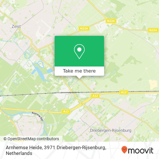 Arnhemse Heide, 3971 Driebergen-Rijsenburg map