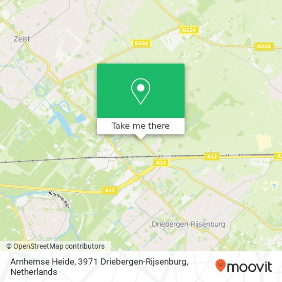 Arnhemse Heide, 3971 Driebergen-Rijsenburg Karte