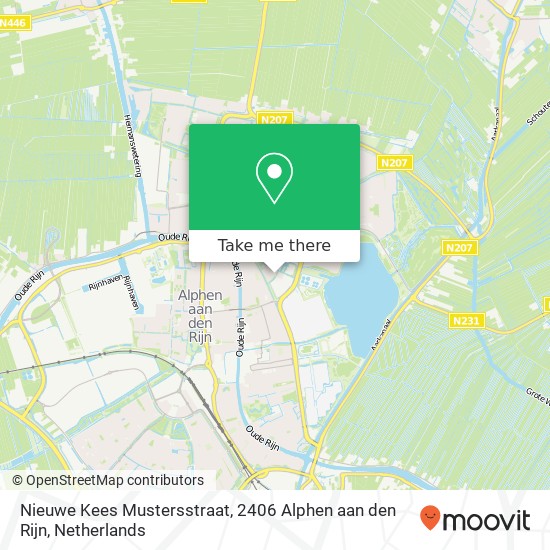 Nieuwe Kees Mustersstraat, 2406 Alphen aan den Rijn map