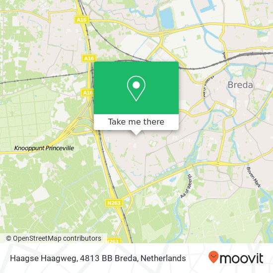 Haagse Haagweg, 4813 BB Breda map