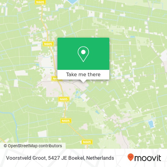 Voorstveld Groot, 5427 JE Boekel map