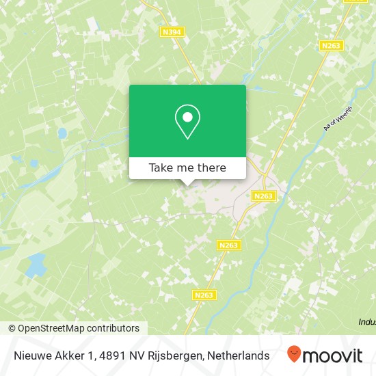 Nieuwe Akker 1, 4891 NV Rijsbergen Karte