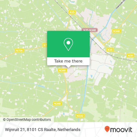 Wijnruit 21, 8101 CS Raalte map