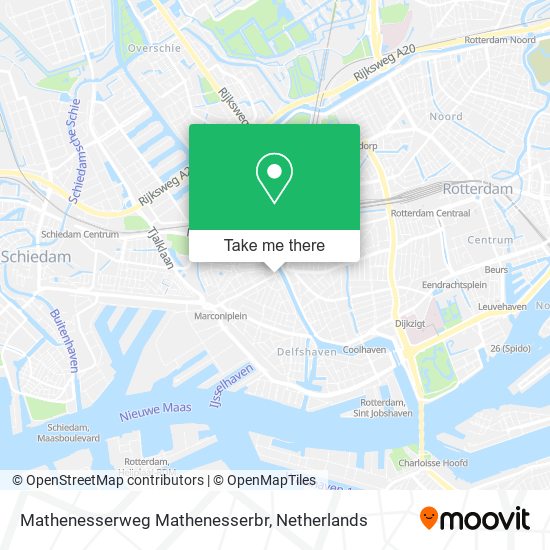 Mathenesserweg Mathenesserbr map