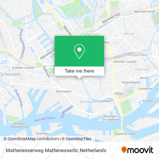 Mathenesserweg Mathenesserbr map