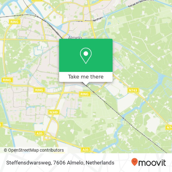 Steffensdwarsweg, 7606 Almelo Karte