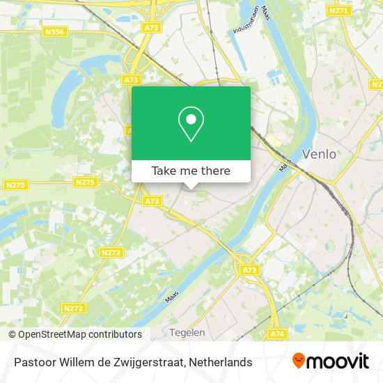 Pastoor Willem de Zwijgerstraat Karte