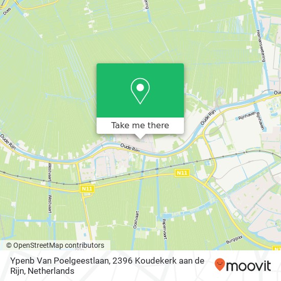 Ypenb Van Poelgeestlaan, 2396 Koudekerk aan de Rijn map