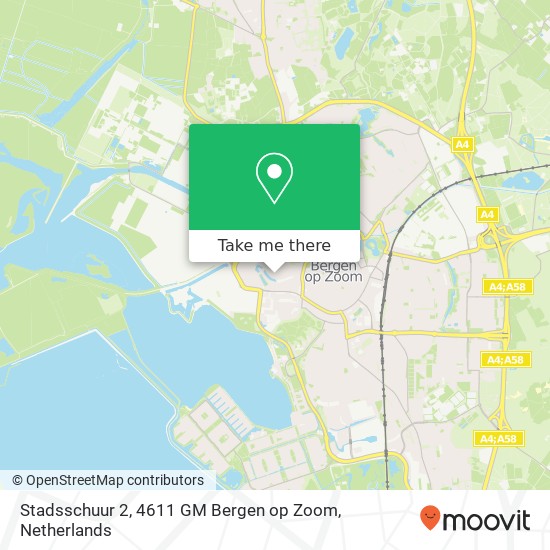 Stadsschuur 2, 4611 GM Bergen op Zoom map