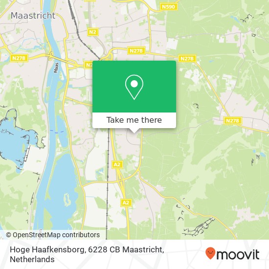 Hoge Haafkensborg, 6228 CB Maastricht map