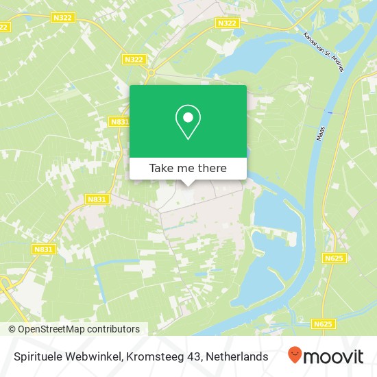 Spirituele Webwinkel, Kromsteeg 43 map