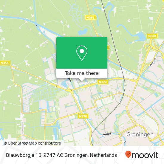 Blauwborgje 10, 9747 AC Groningen Karte