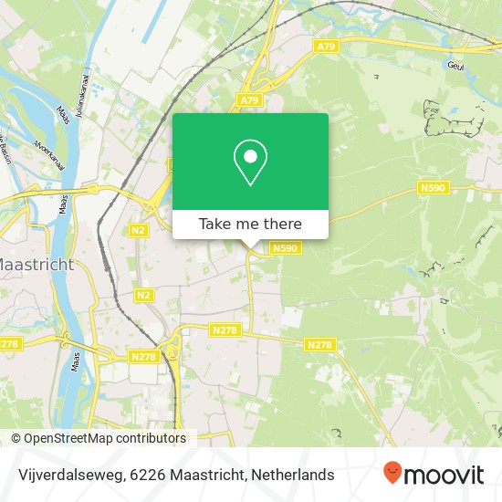 Vijverdalseweg, 6226 Maastricht map