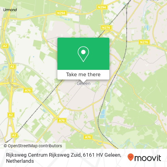 Rijksweg Centrum Rijksweg Zuid, 6161 HV Geleen map