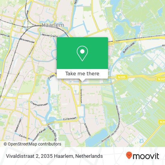Vivaldistraat 2, 2035 Haarlem Karte