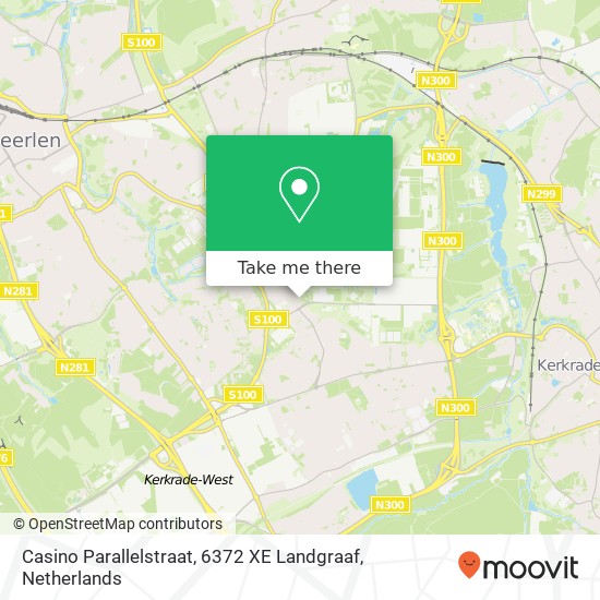 Casino Parallelstraat, 6372 XE Landgraaf map