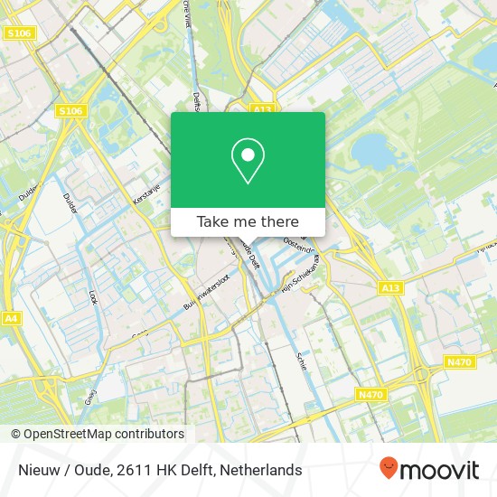 Nieuw / Oude, 2611 HK Delft map