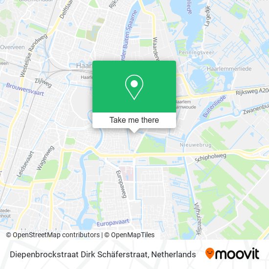 Diepenbrockstraat Dirk Schäferstraat map