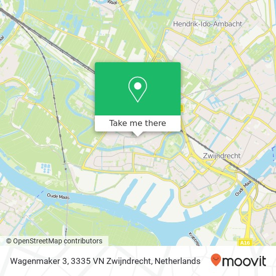 Wagenmaker 3, 3335 VN Zwijndrecht map