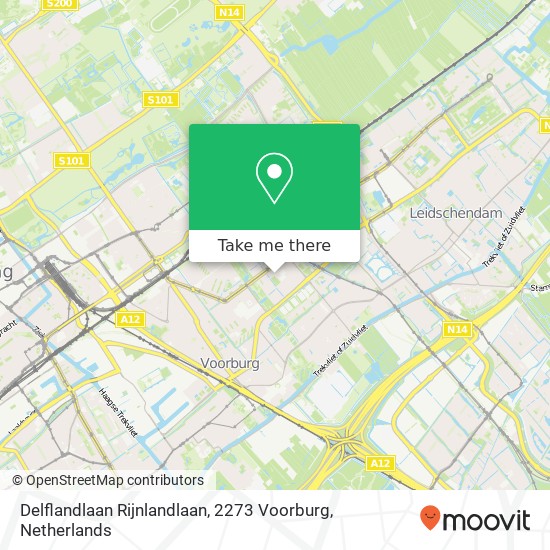 Delflandlaan Rijnlandlaan, 2273 Voorburg map