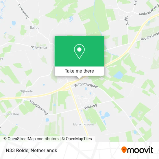 N33 Rolde map
