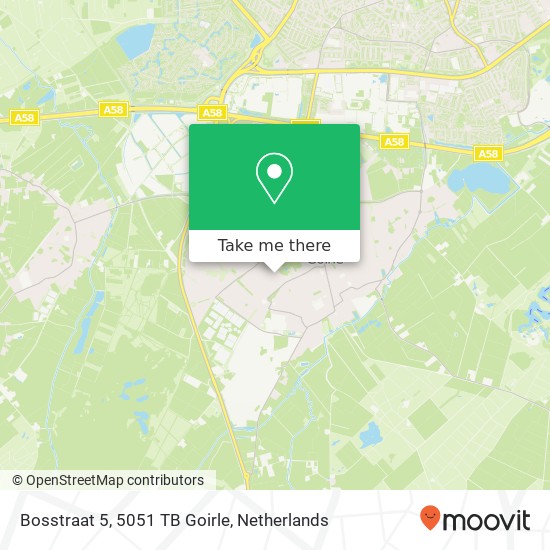 Bosstraat 5, 5051 TB Goirle map