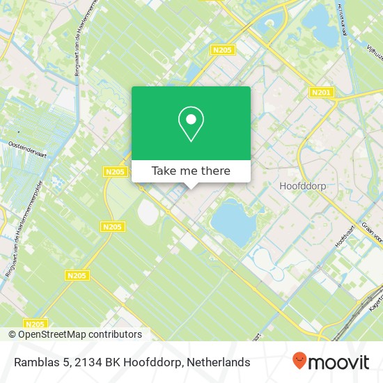 Ramblas 5, 2134 BK Hoofddorp map