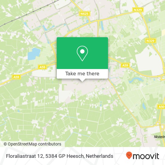 Floraliastraat 12, 5384 GP Heesch map