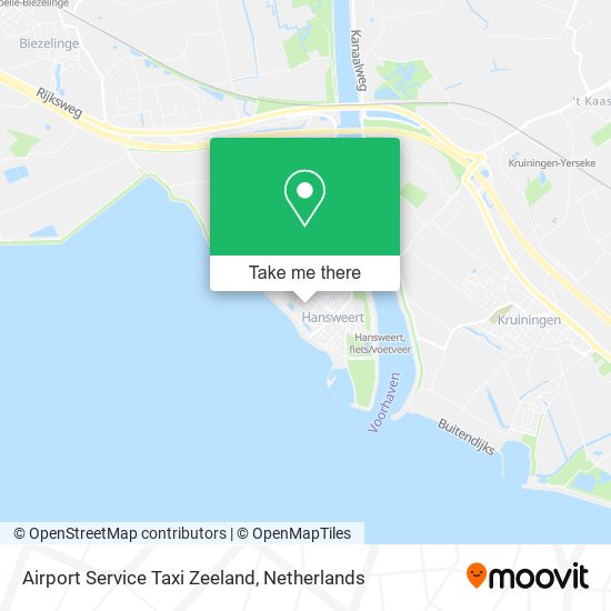 Airport Service Taxi Zeeland map